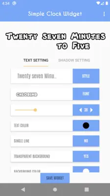 Word Clock Widget - Simple Clo android App screenshot 10